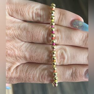 Baublebar gold and multicolored bracelet